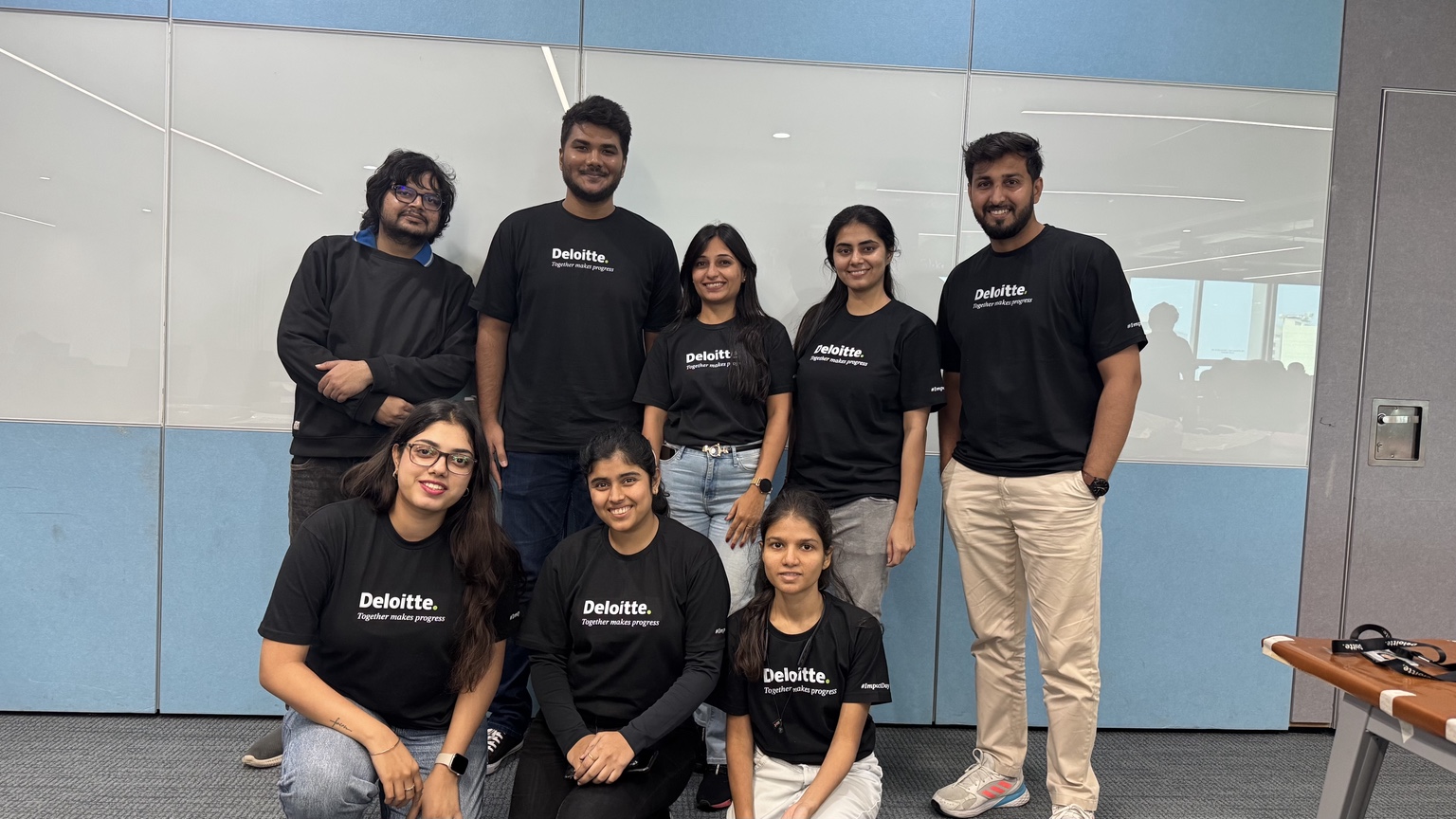 Group moment during Deloitte Impact Day